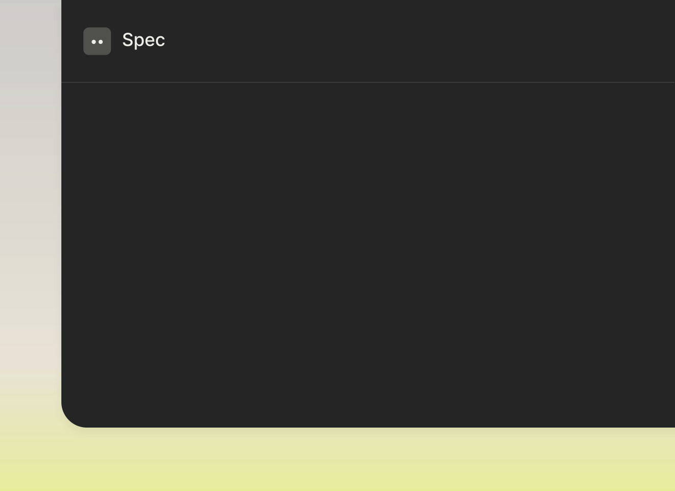 A coordinator agent writing a shared workspace spec in Intent.
