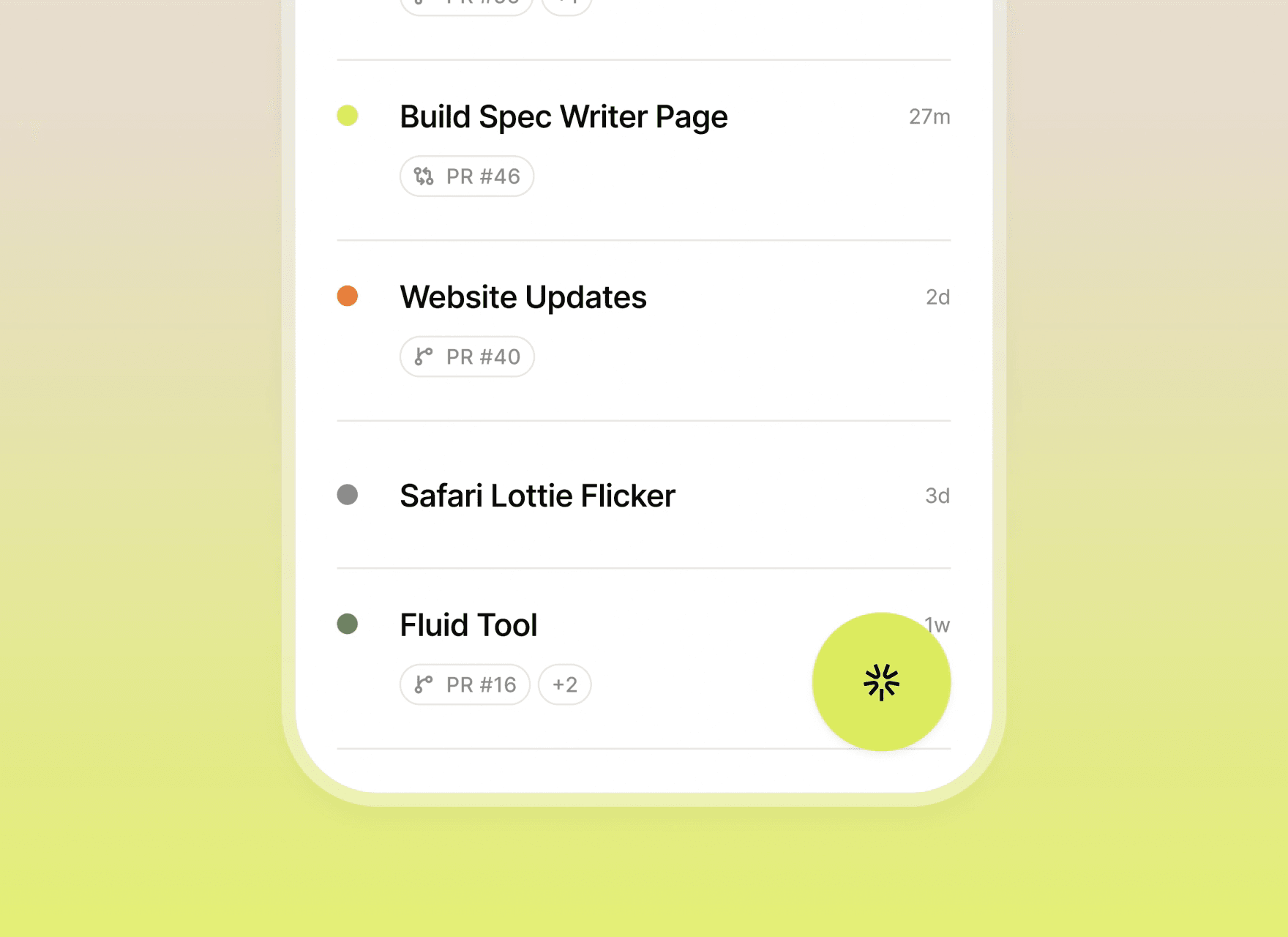 Intent Mobile showing agents and workspaces on an iPhone.